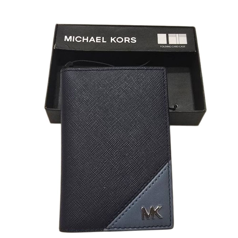 Michael Kors Rivington Logo Bi-Fold Card Case- DK Chambray - Picture 4 of 11